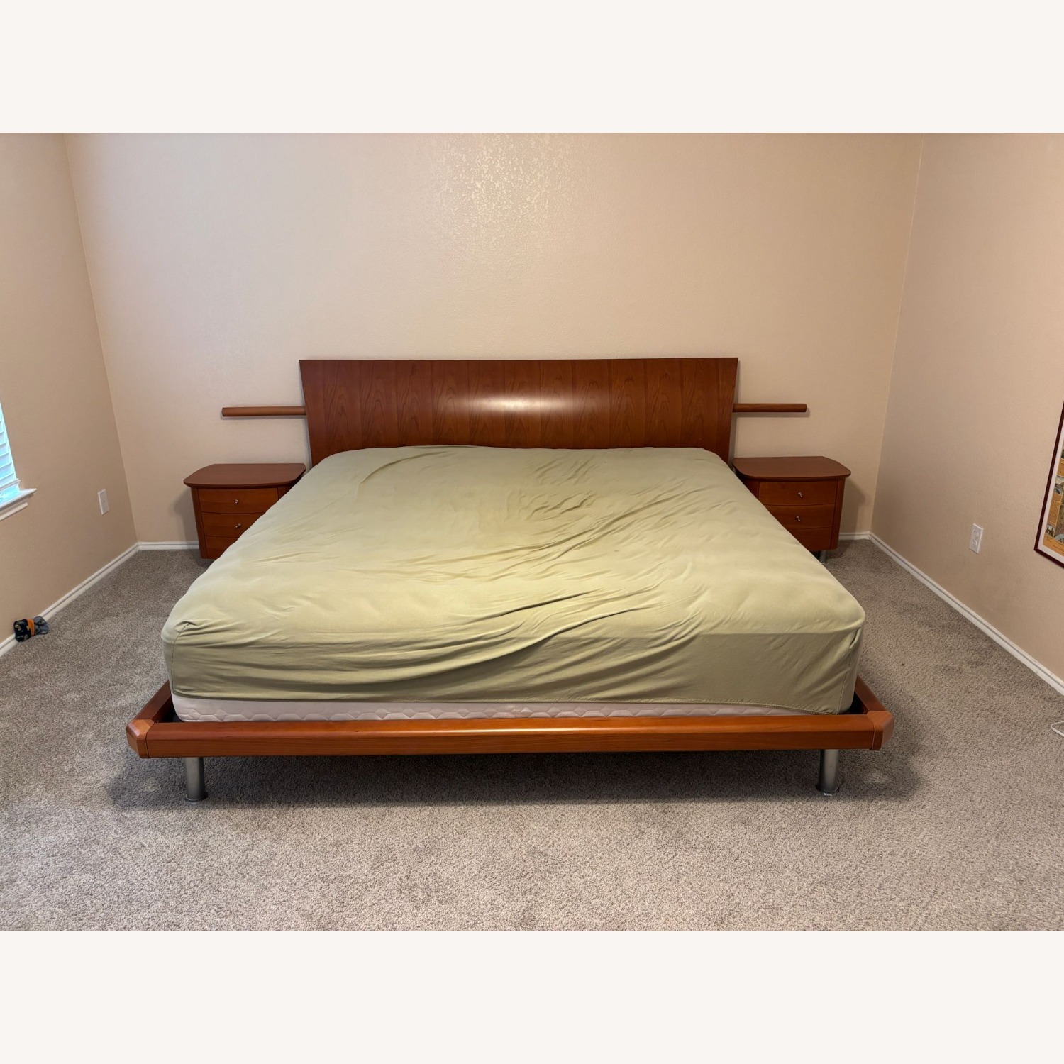 Cali King Platform Bed - Cherrywood - image-1