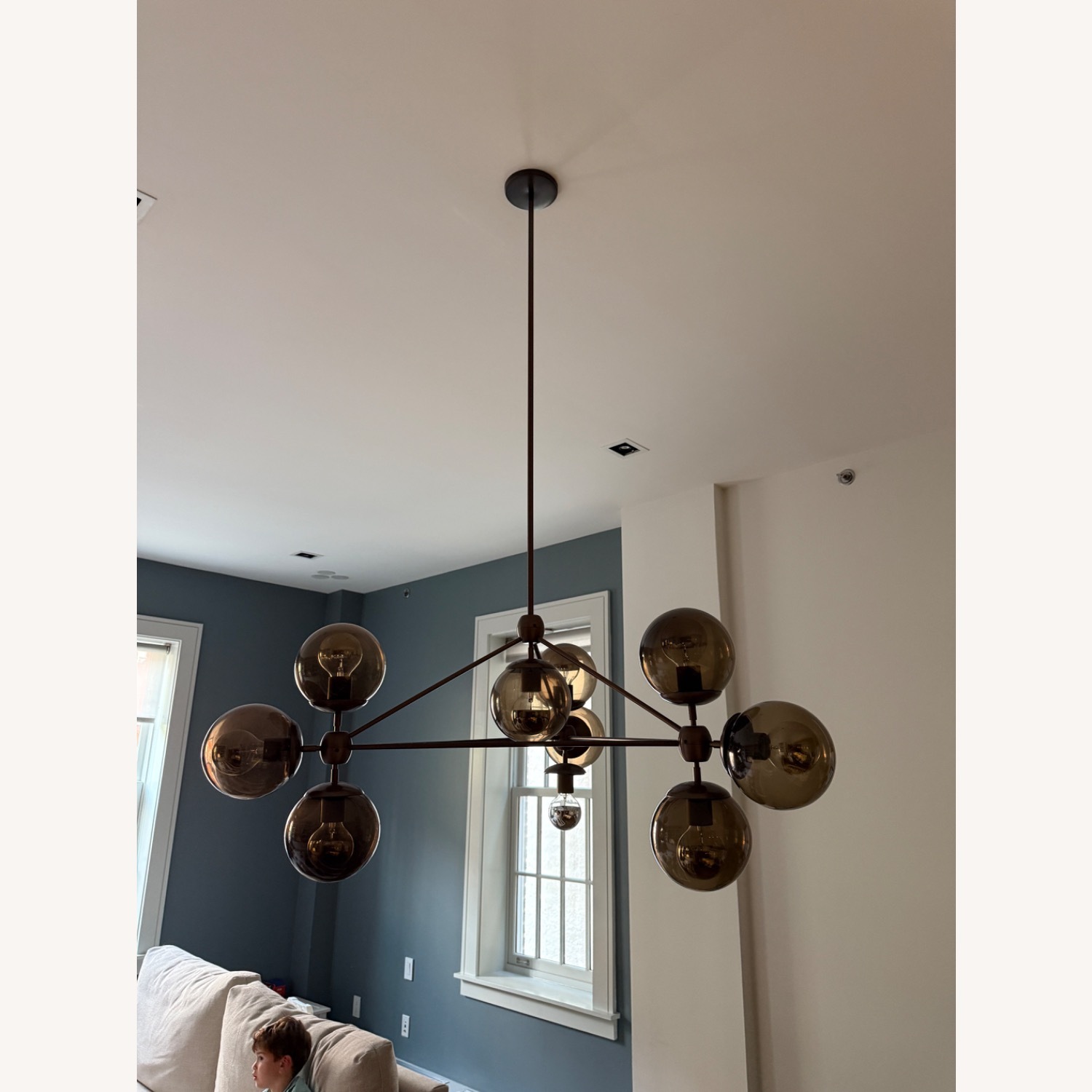 Modo Chandelier 3 Sided, 10 Globes - image-2