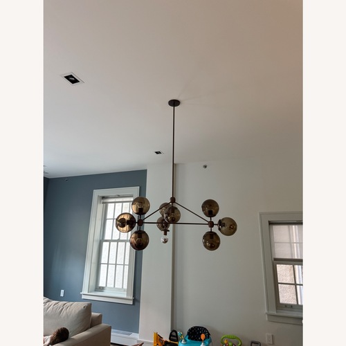Used Modo Chandelier 3 Sided, 10 Globes for sale on AptDeco