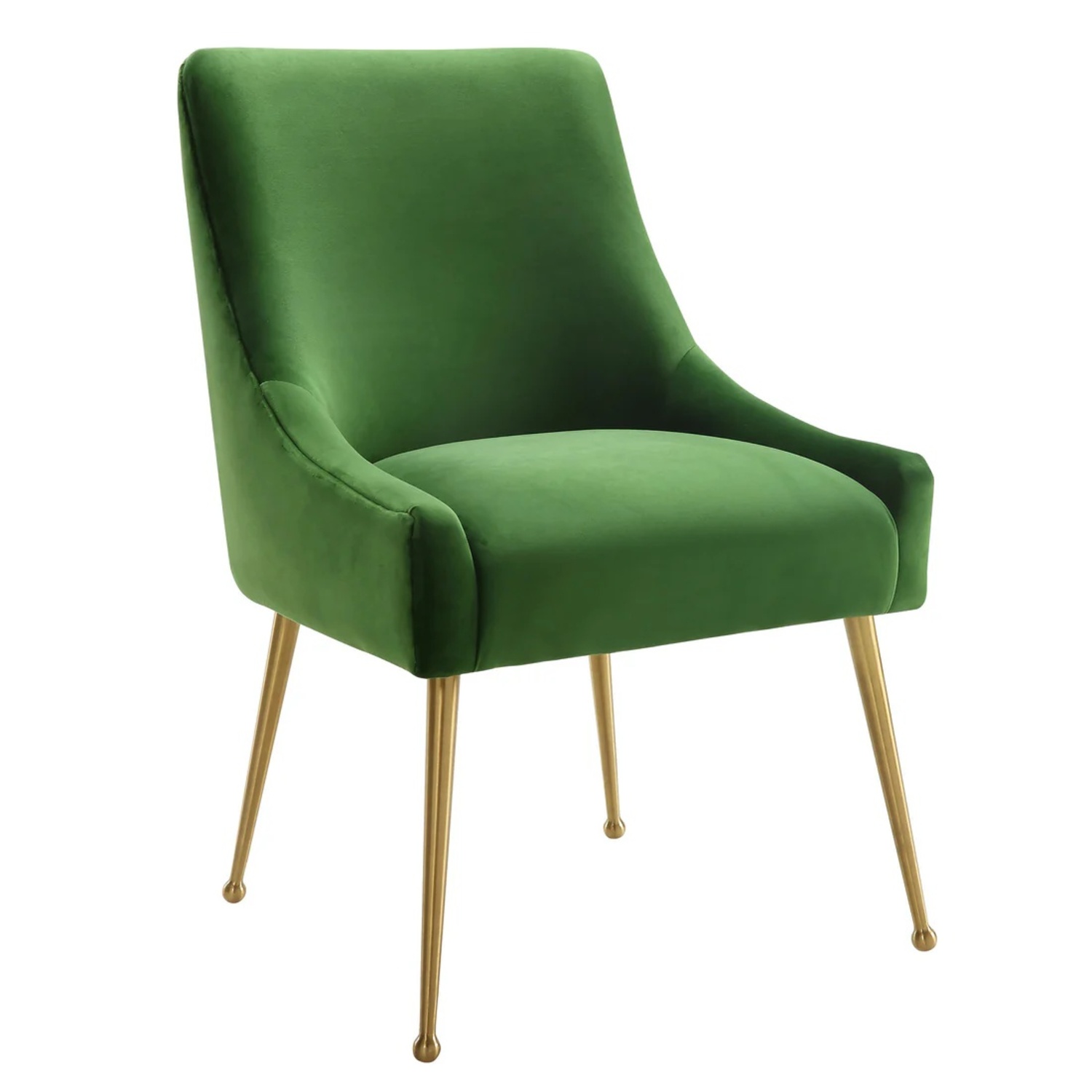 TOV Beatrix Velvet Dining Chair Set of 4-Green - image-8