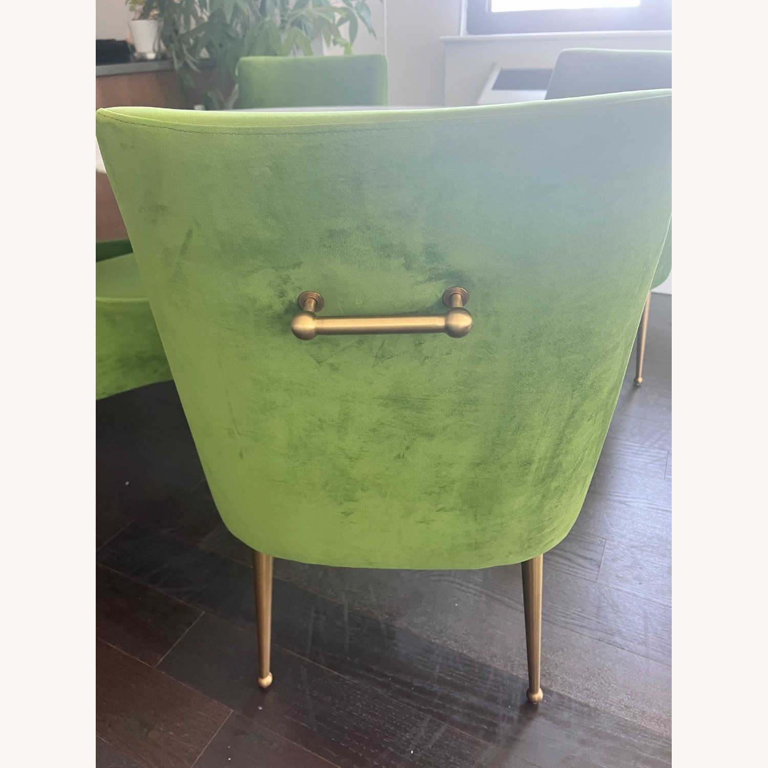 TOV Beatrix Velvet Dining Chair Set of 4-Green - image-4