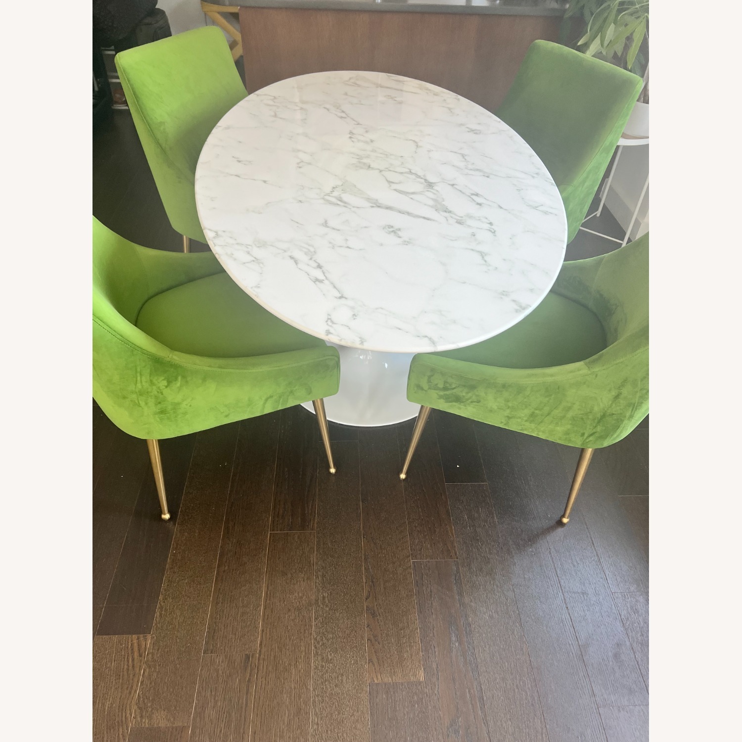 TOV Beatrix Velvet Dining Chair Set of 4-Green - image-3