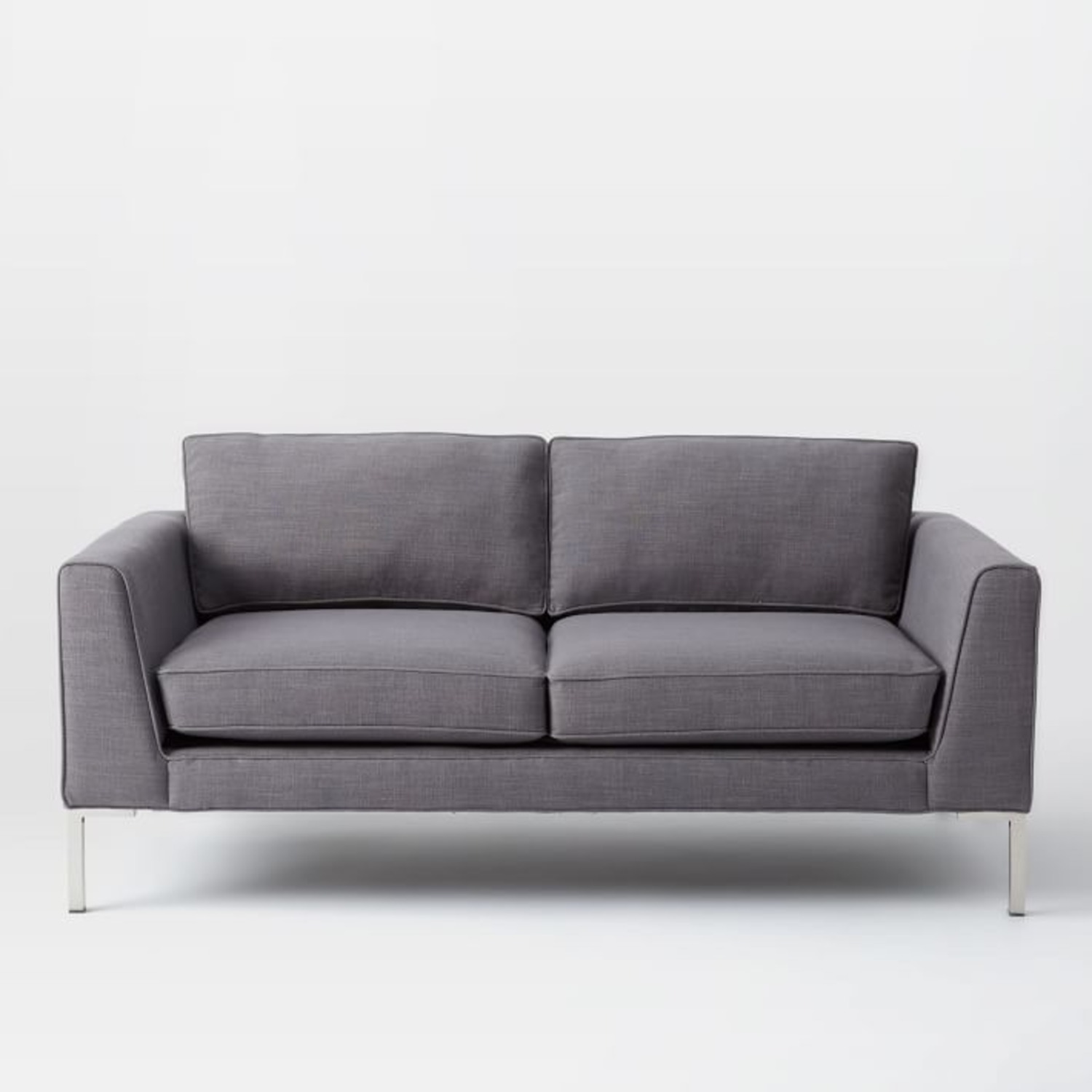 West Elm Loveseat Granite Twill - image-6