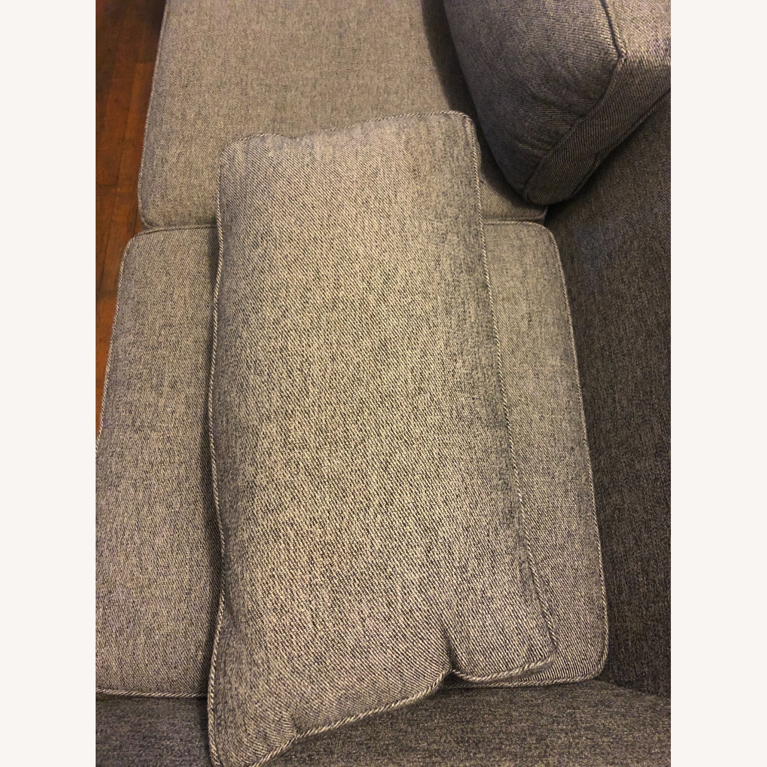 West Elm Loveseat Granite Twill - image-2