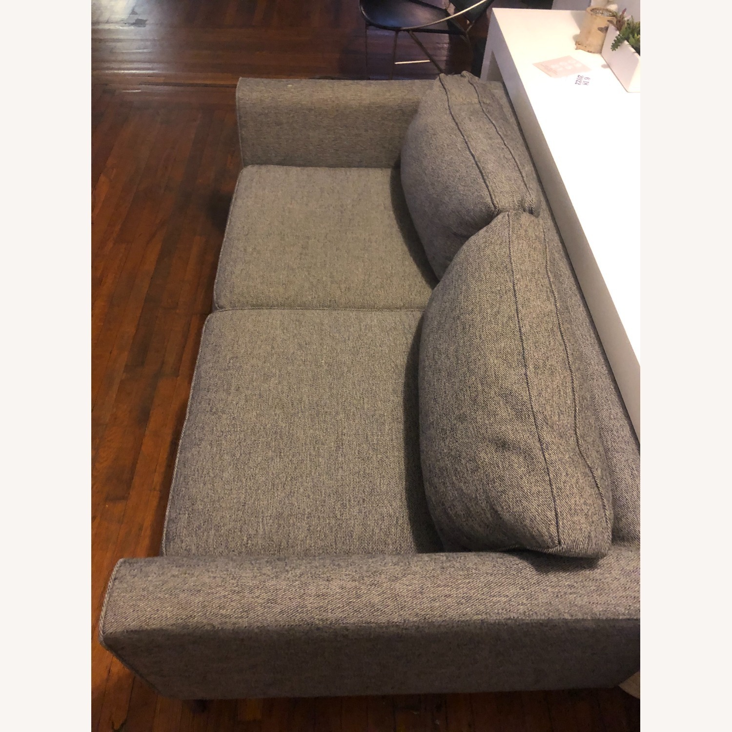 West Elm Loveseat Granite Twill - image-4