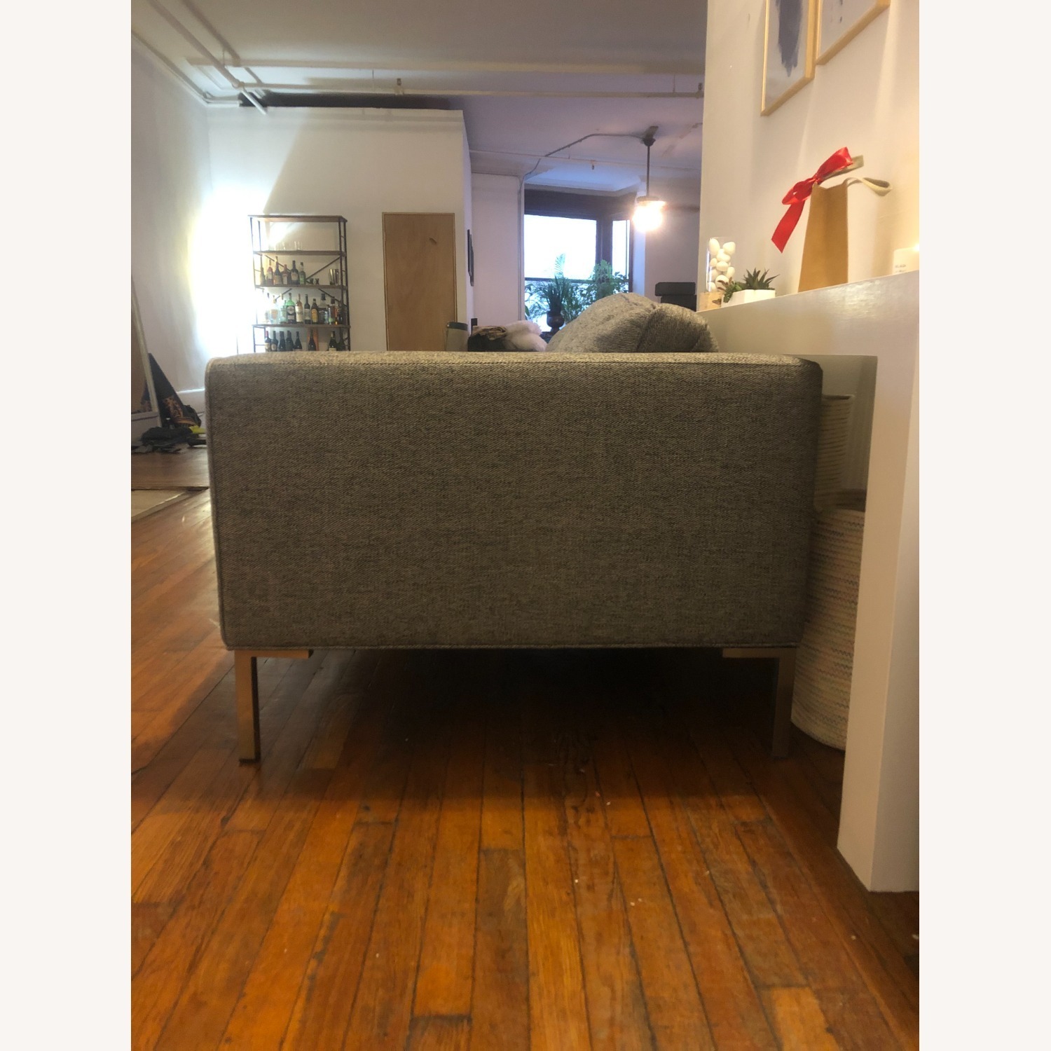 West Elm Loveseat Granite Twill - image-5