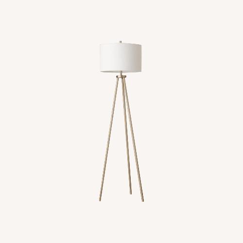 Used Ellis Tripod Floor Lamp Brass/White - Project 62™ for sale on AptDeco