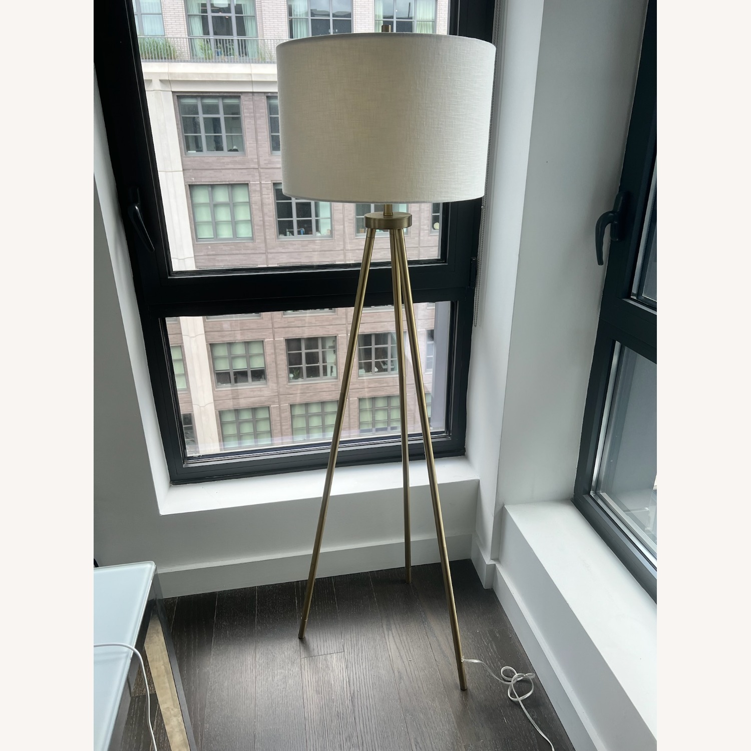 Ellis Tripod Floor Lamp Brass/White - Project 62™ - image-1