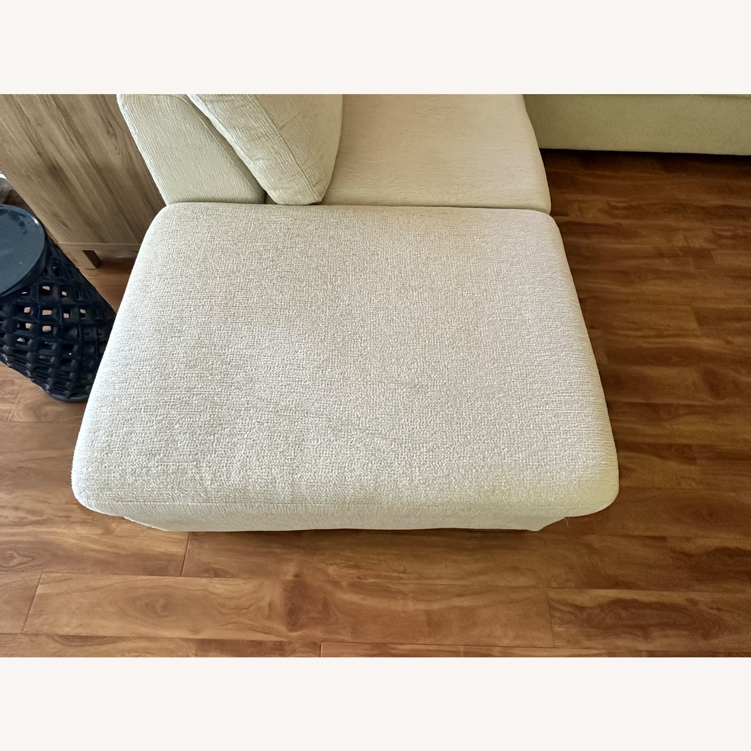 Blakely White Fabric Small Left Bumper Sleeper - image-7