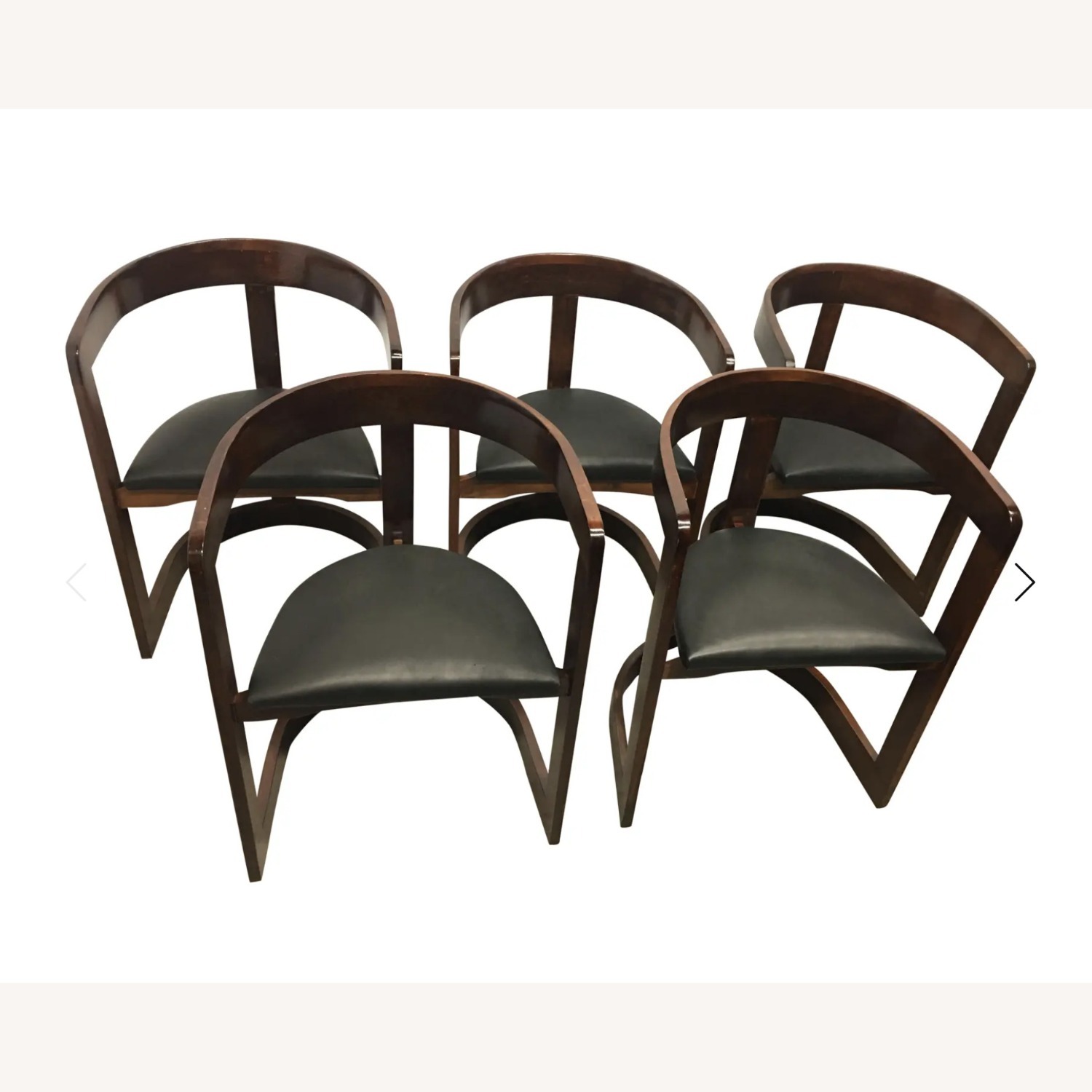Postmodern Chairs in the Style of Scarpa- Set of 5 - image-1