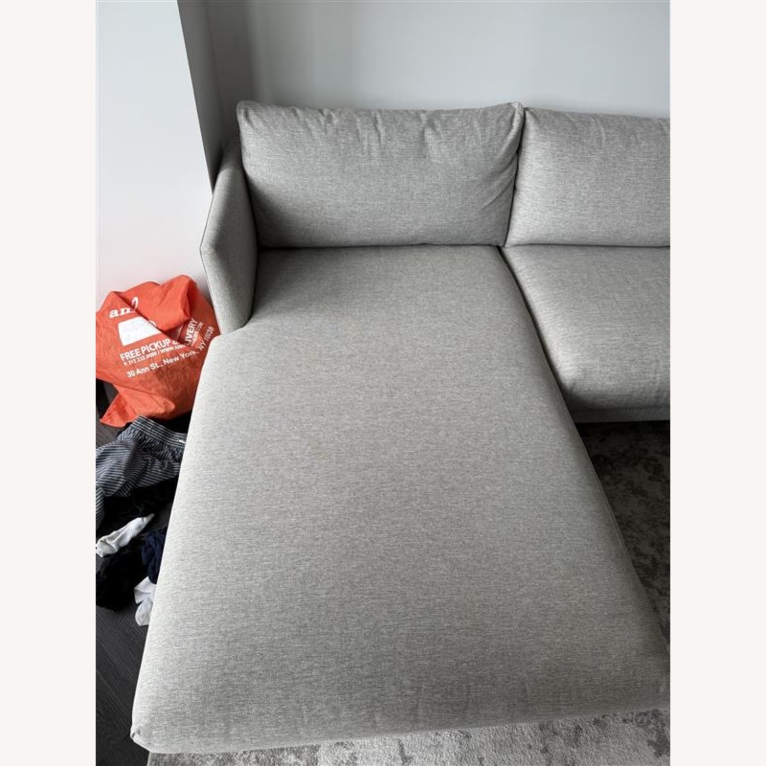 Burrard 112" Left Sectional - Seasalt Gray - image-7