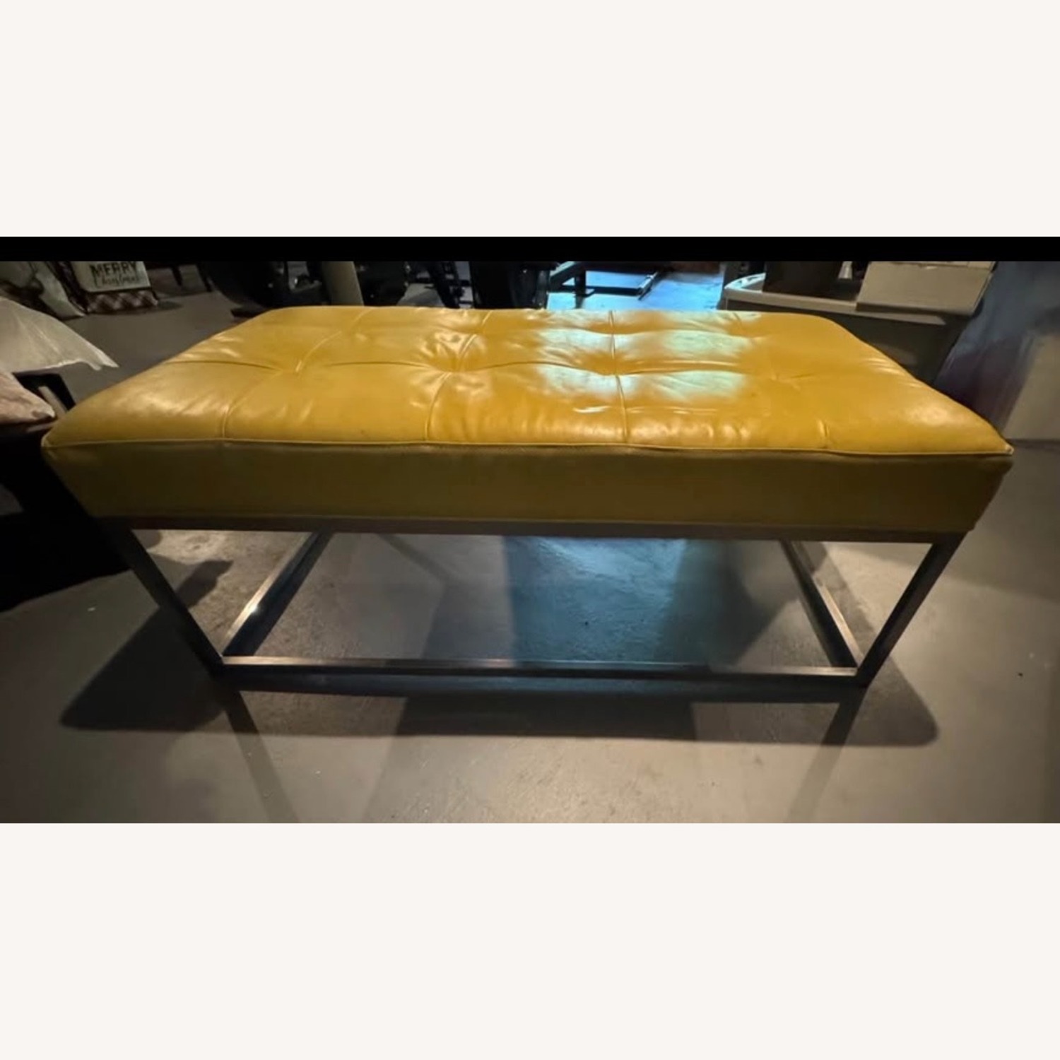 Custom Oversized Leather Ottoman - image-2