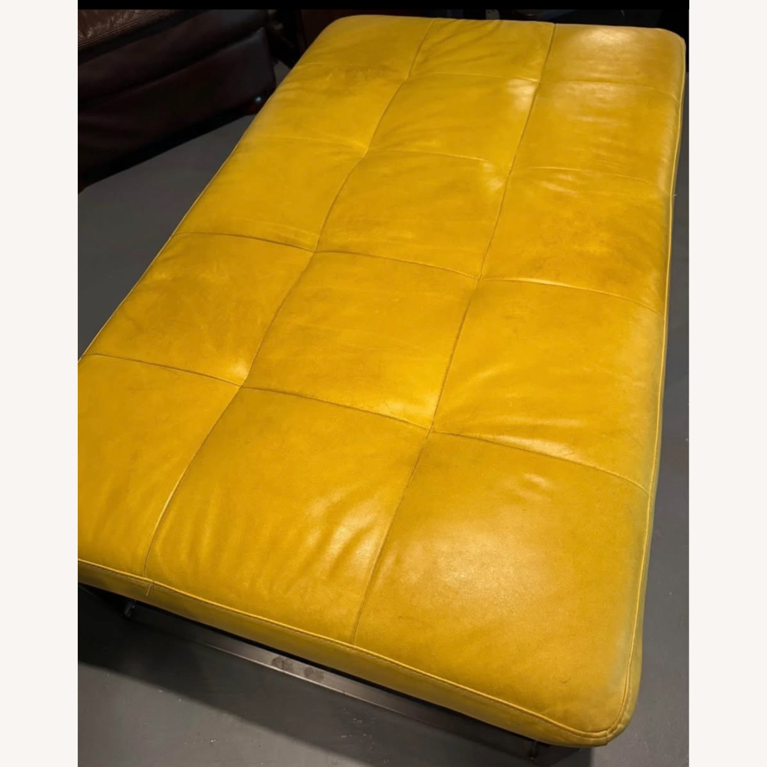 Custom Oversized Leather Ottoman - image-3