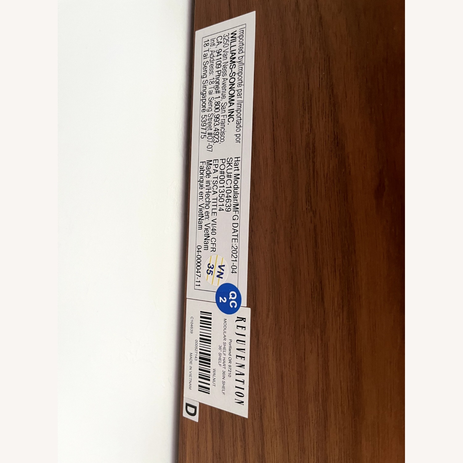 Hart Modular Walnut Shelving Unit with Cabinet - image-5