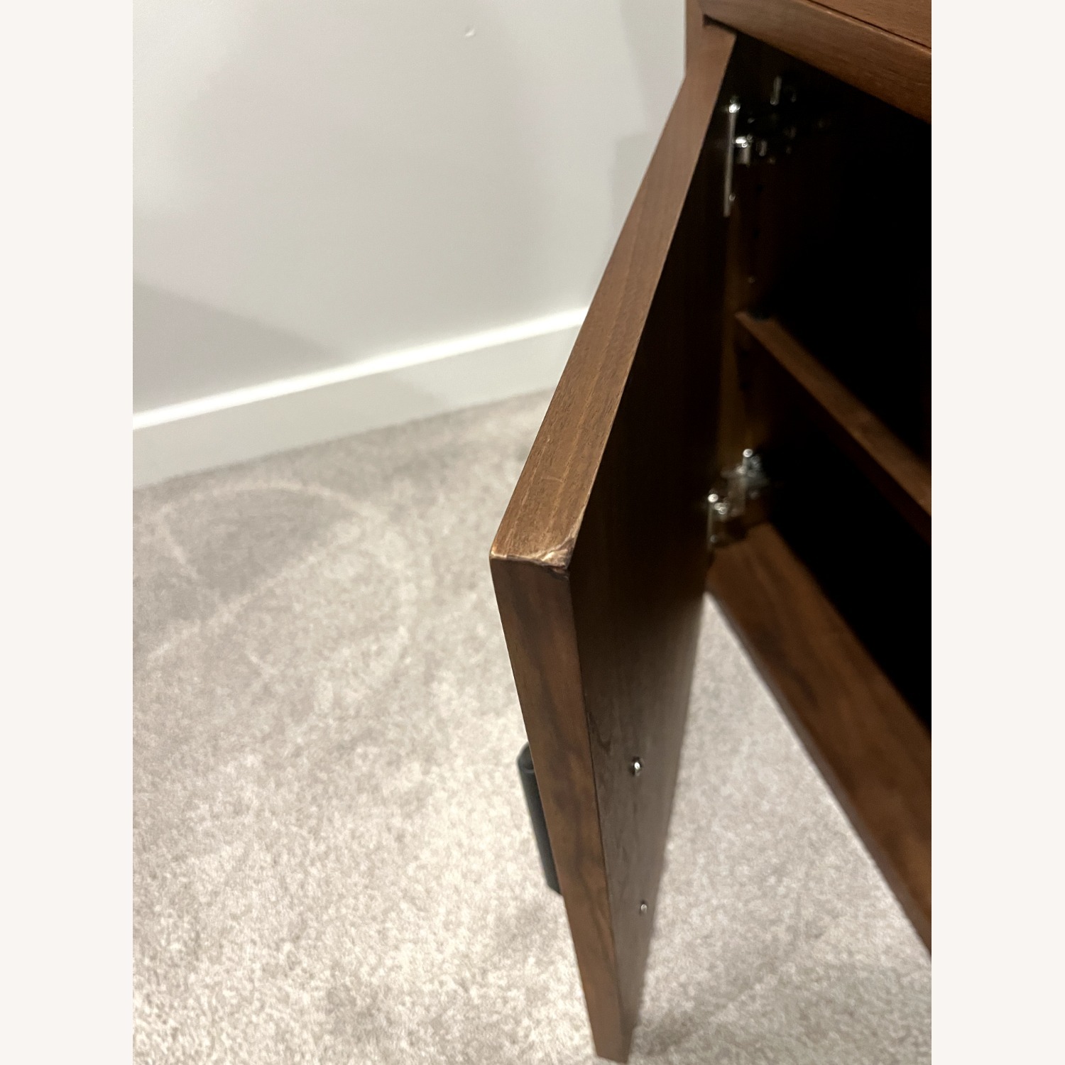 Hart Modular Walnut Shelving Unit with Cabinet - image-7