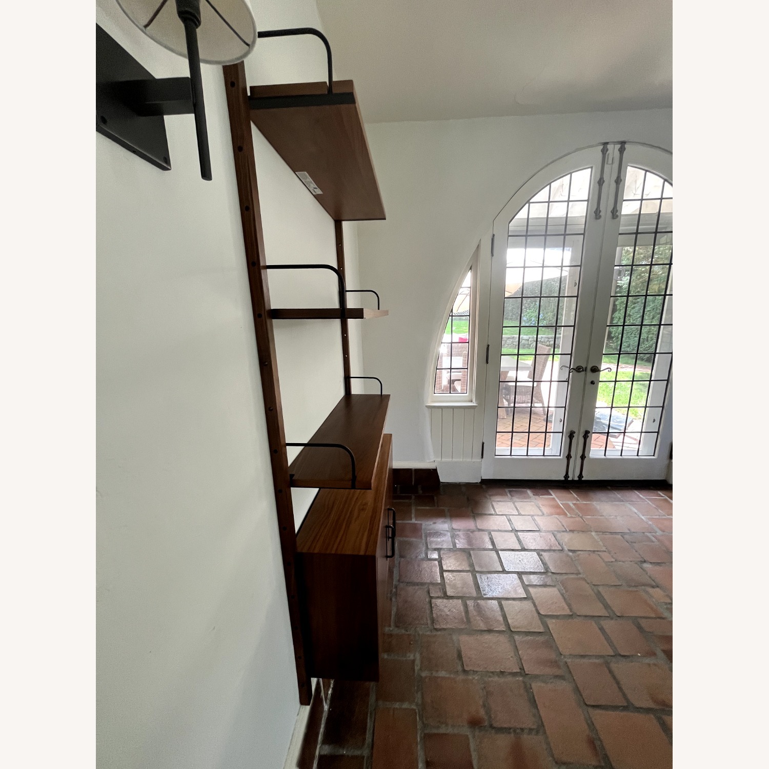 Hart Modular Walnut Shelving Unit with Cabinet - image-4