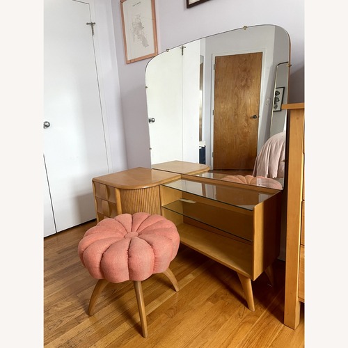 Used MCM Vanity and Stool by Heywood Wakefield for sale on AptDeco
