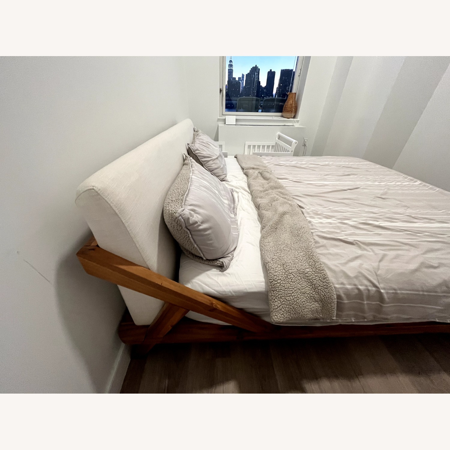 CB2 Drommen Acacia Wood Platform King Bed Frame - image-3