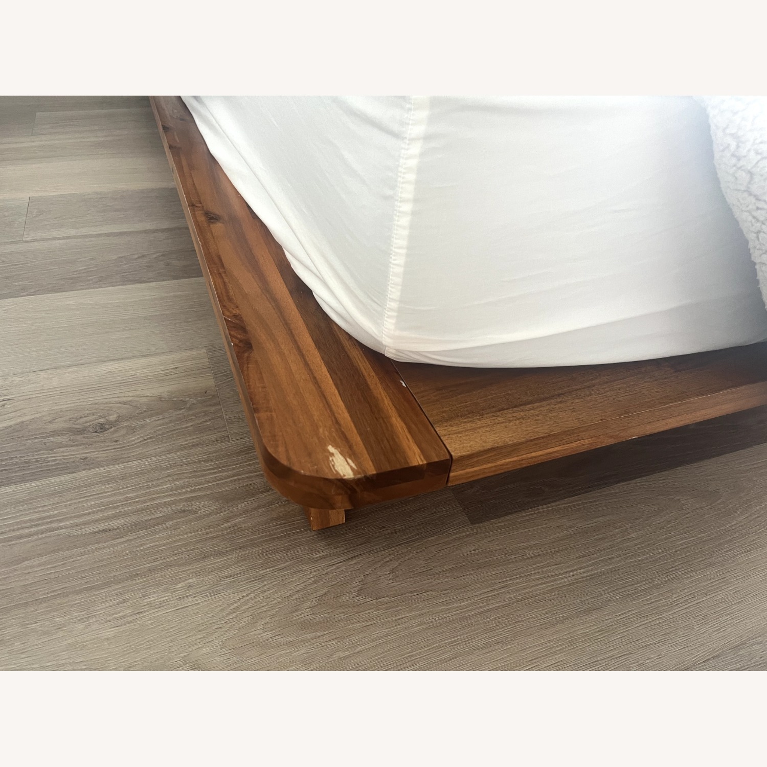 CB2 Drommen Acacia Wood Platform King Bed Frame - image-4