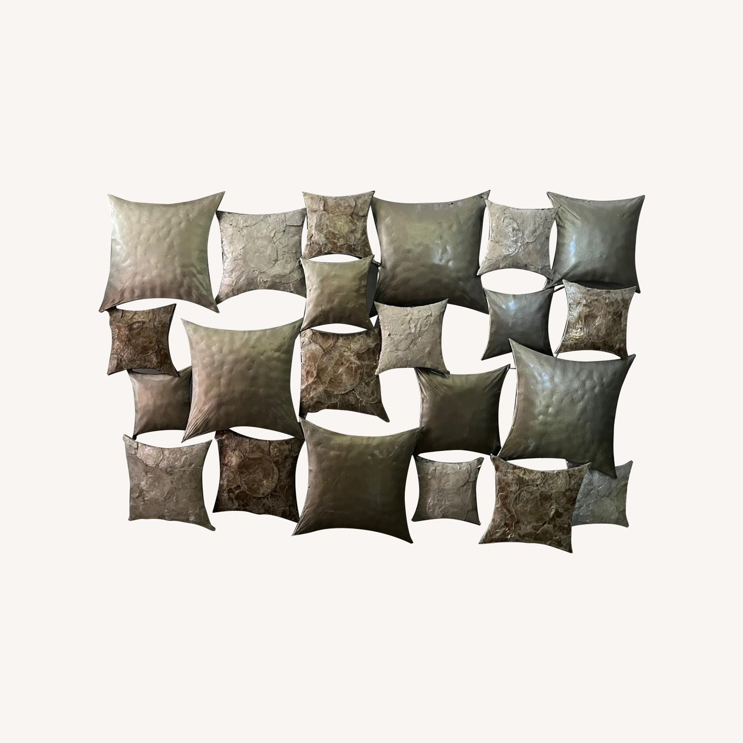 Metal Wall Sculpture Geometric Forms - image-0