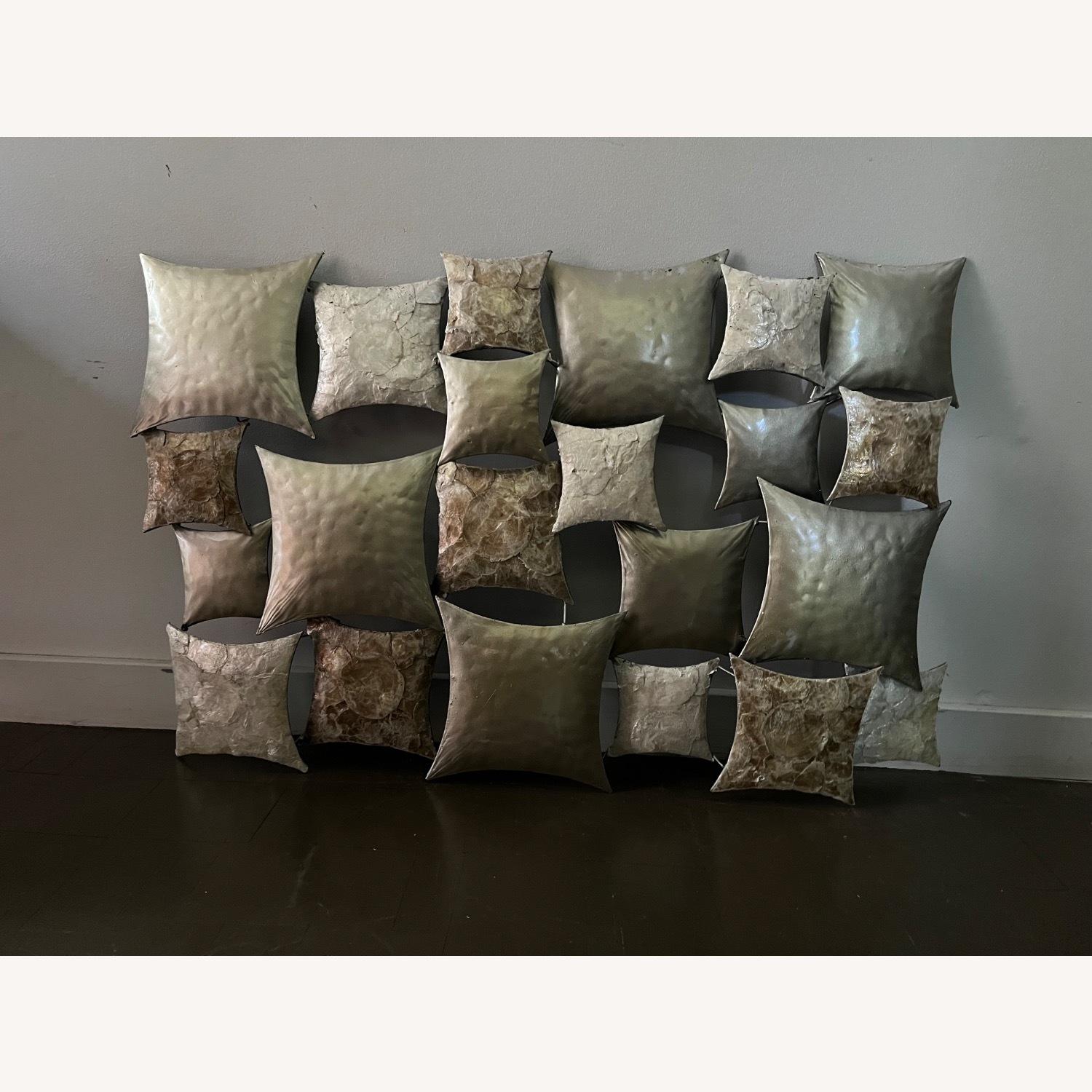 Metal Wall Sculpture Geometric Forms - image-1