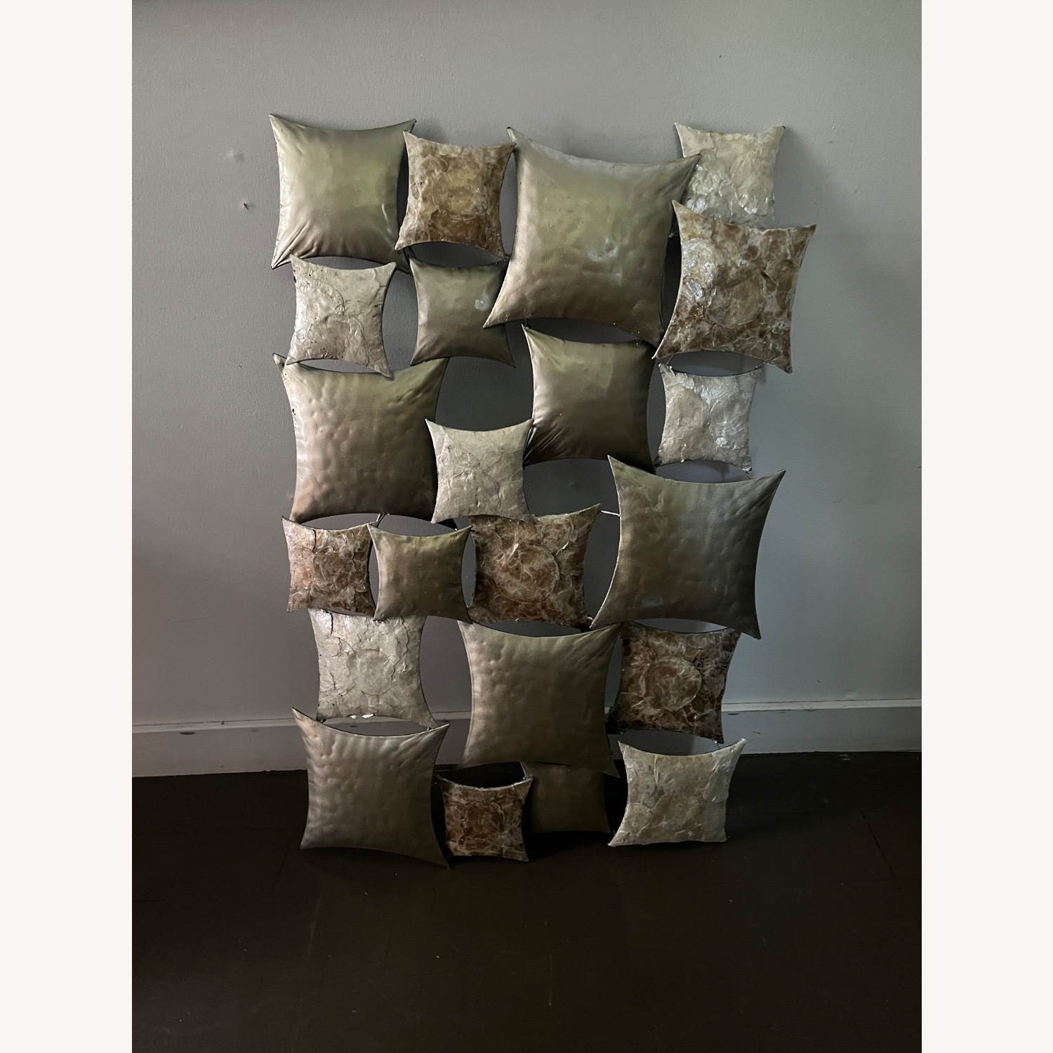 Metal Wall Sculpture Geometric Forms - image-5