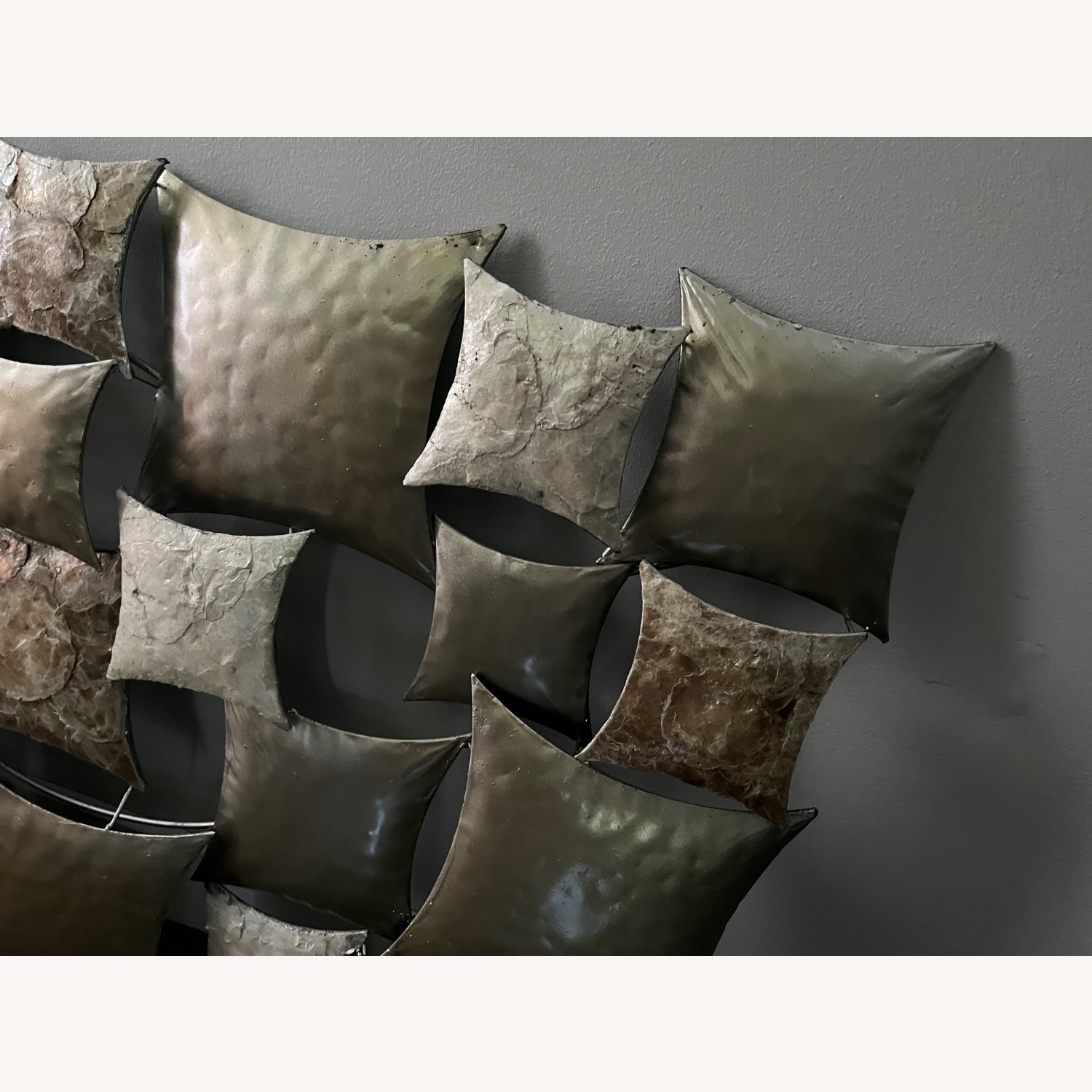 Metal Wall Sculpture Geometric Forms - image-6
