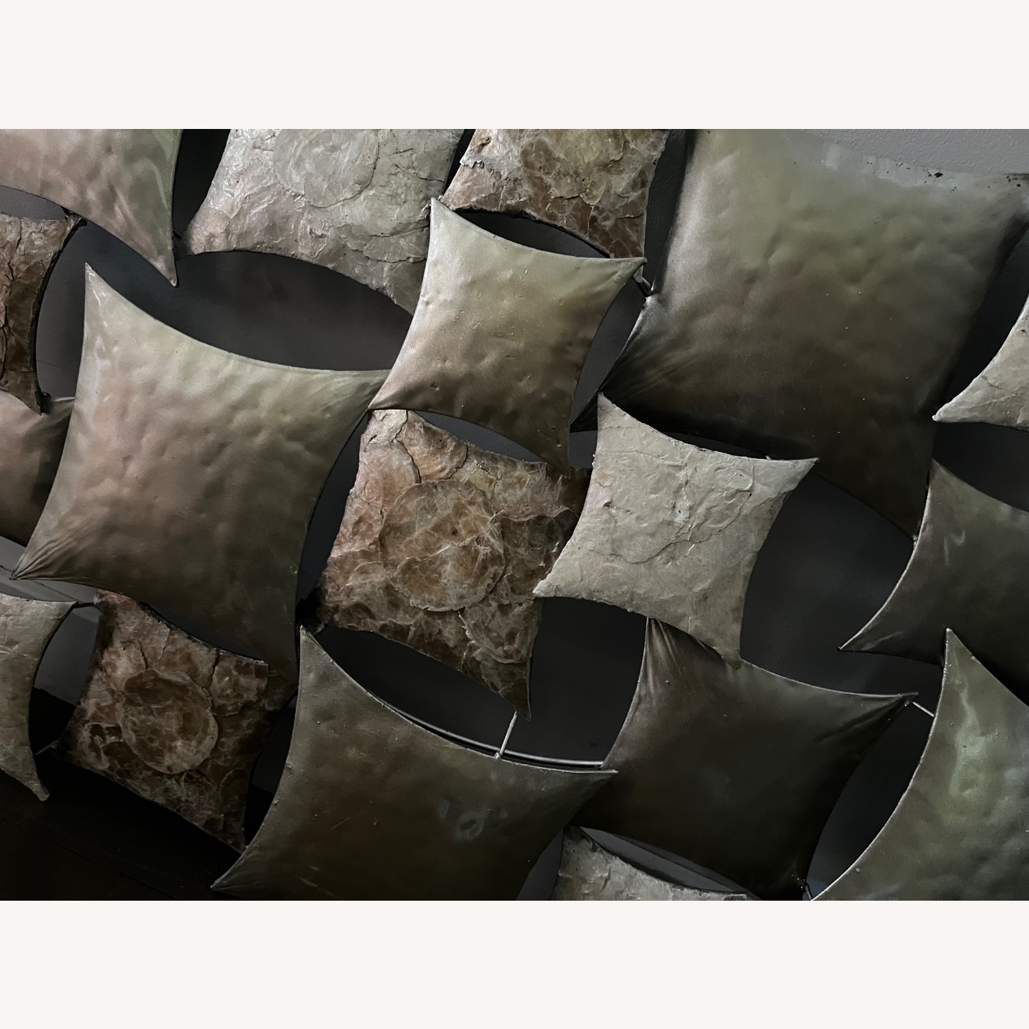 Metal Wall Sculpture Geometric Forms - image-3