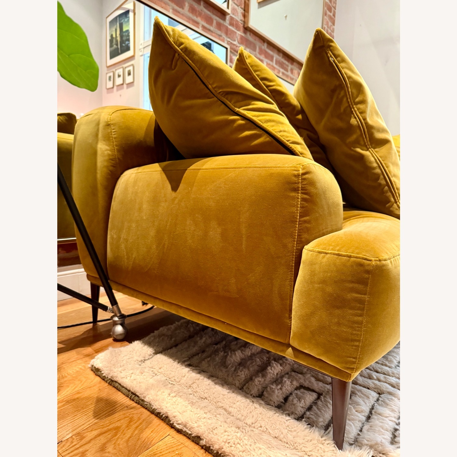 Article Abisko Yarrow Gold Velvet Sofa - image-3