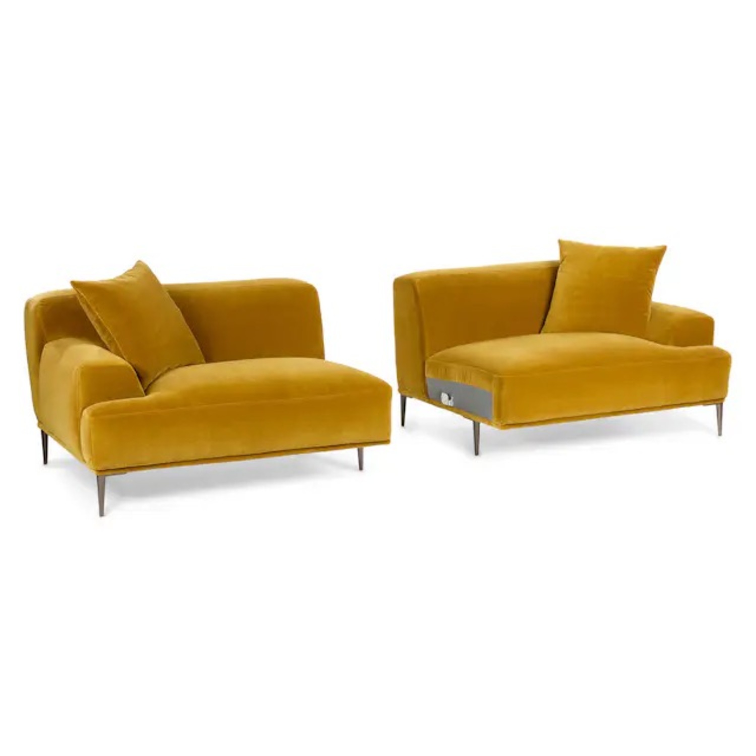 Article Abisko Yarrow Gold Velvet Sofa - image-6