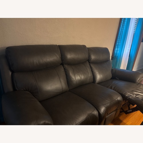 Used 3pc Leather Couch Built in Heatand Massage for sale on AptDeco