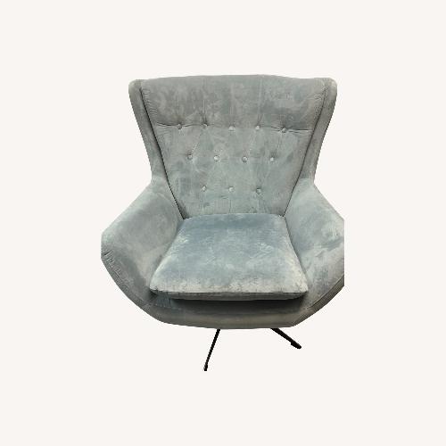 Used Wells Tufted Swivel Chair 31” for sale on AptDeco