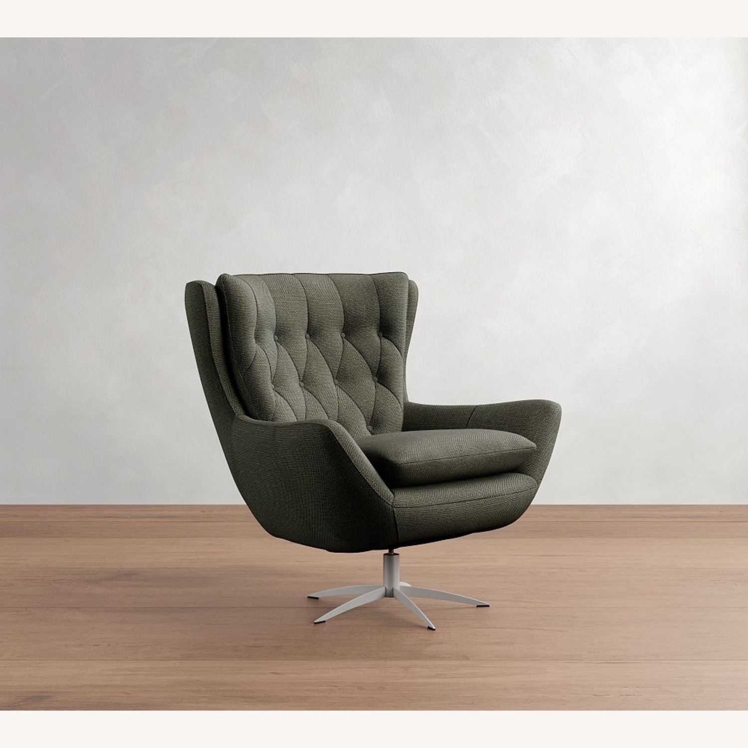 Wells Tufted Swivel Chair 31” - image-5