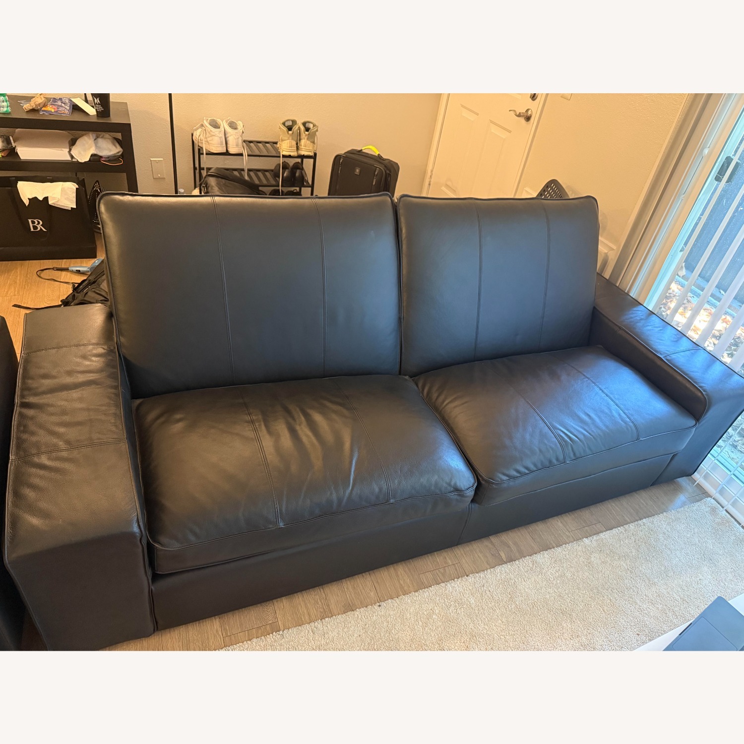 IKEA ソファ KIVIK 幅186 合皮 ブラック 家具 B059 KIVIK シーヴィク 3人掛けソファ, グラン/ボームスタード