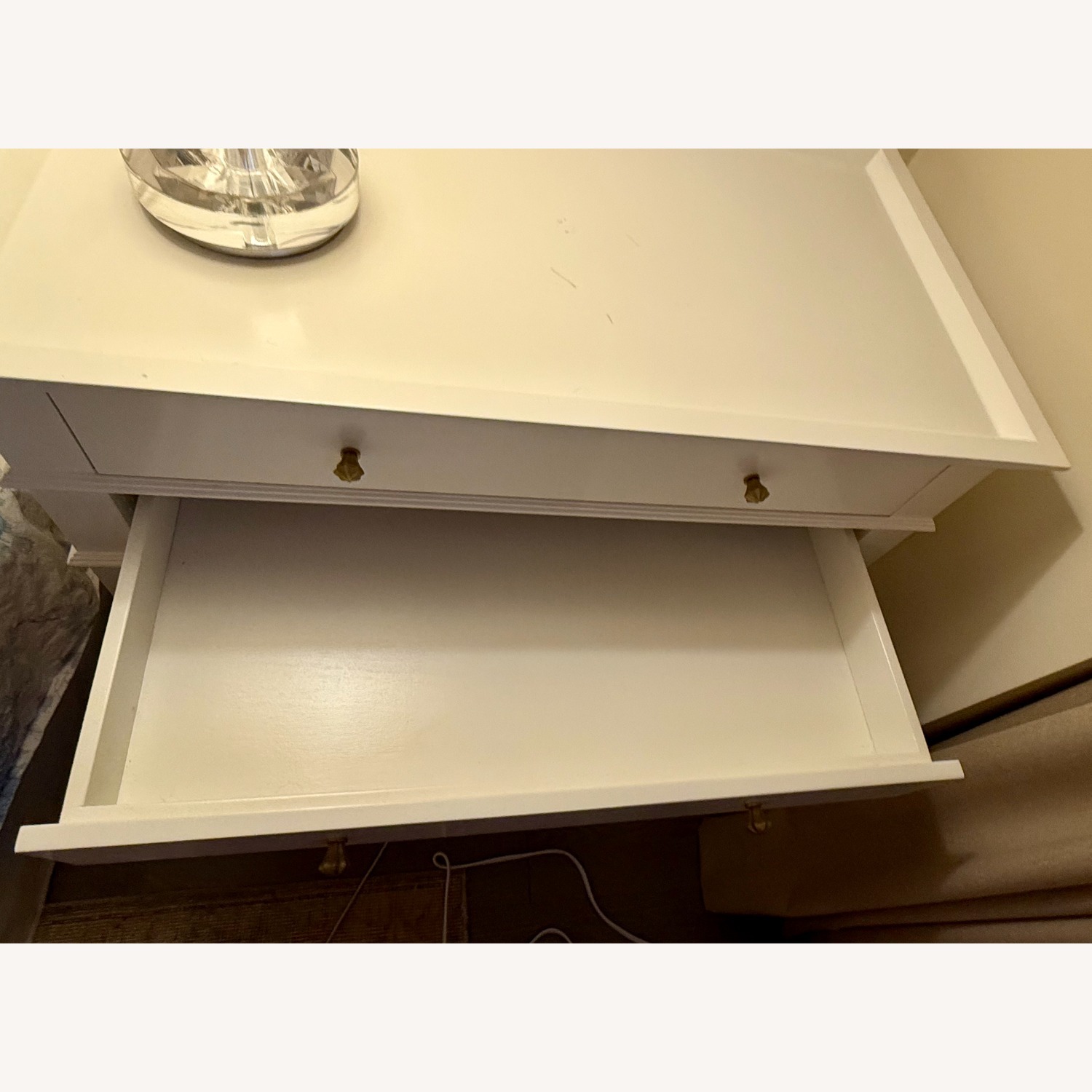 Ballard Grace 2 Drawer Nightstand in White - image-4