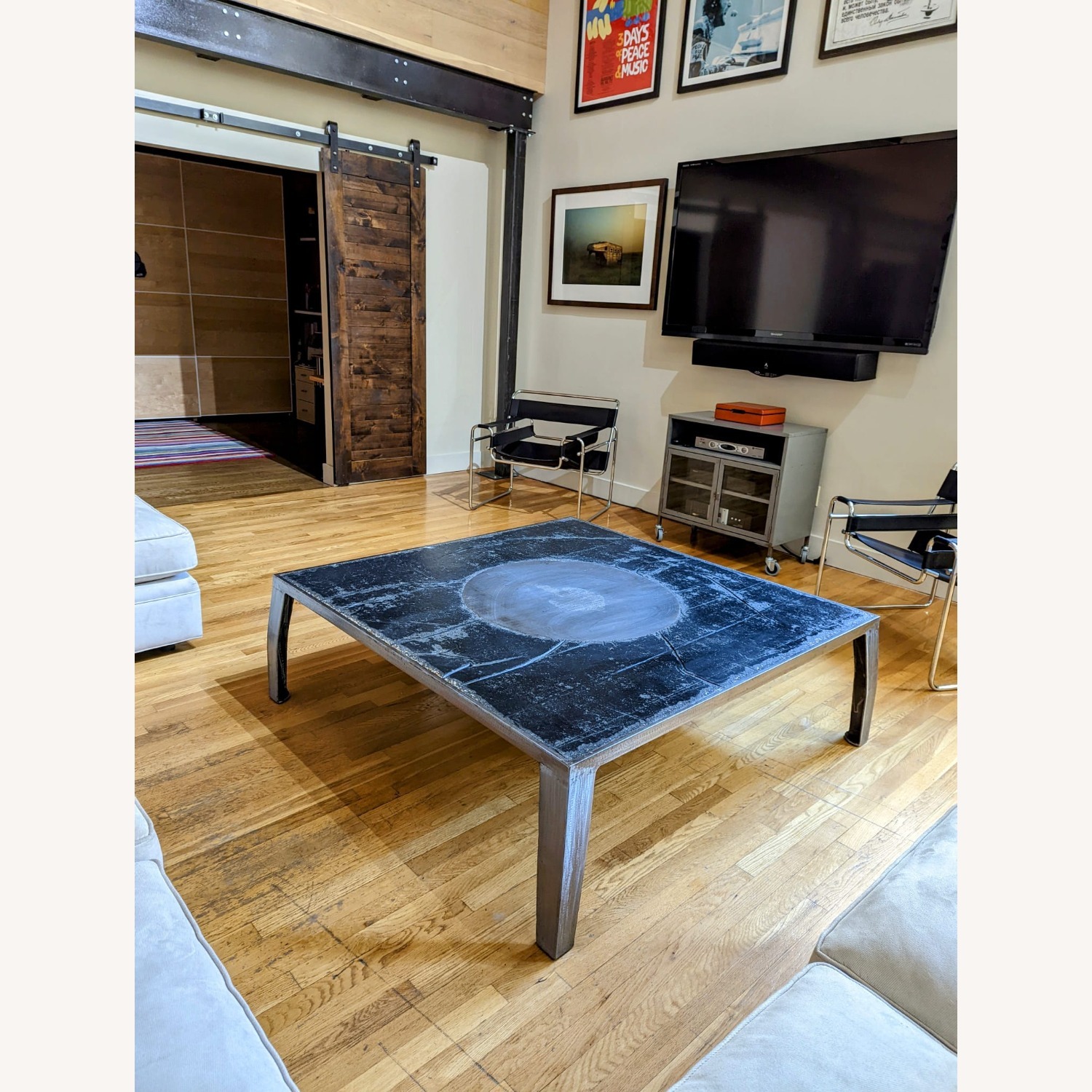 Custom Steel/Cement Coffee Table - image-2