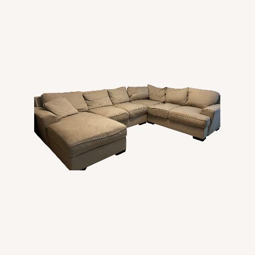 Used Ainsley 3-Pc. Fabric Chaise Sectional  for sale on AptDeco