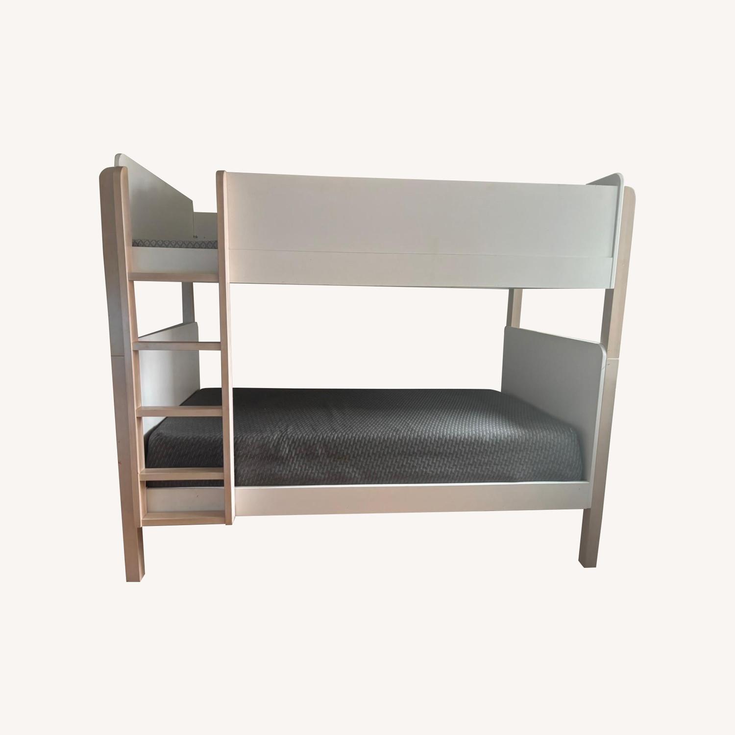 Crate & Barrel Babyletto TipToe Wood Kids Bunk Bed - image-0