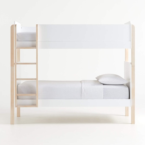 Used Crate & Barrel Babyletto TipToe Wood Kids Bunk Bed for sale on AptDeco