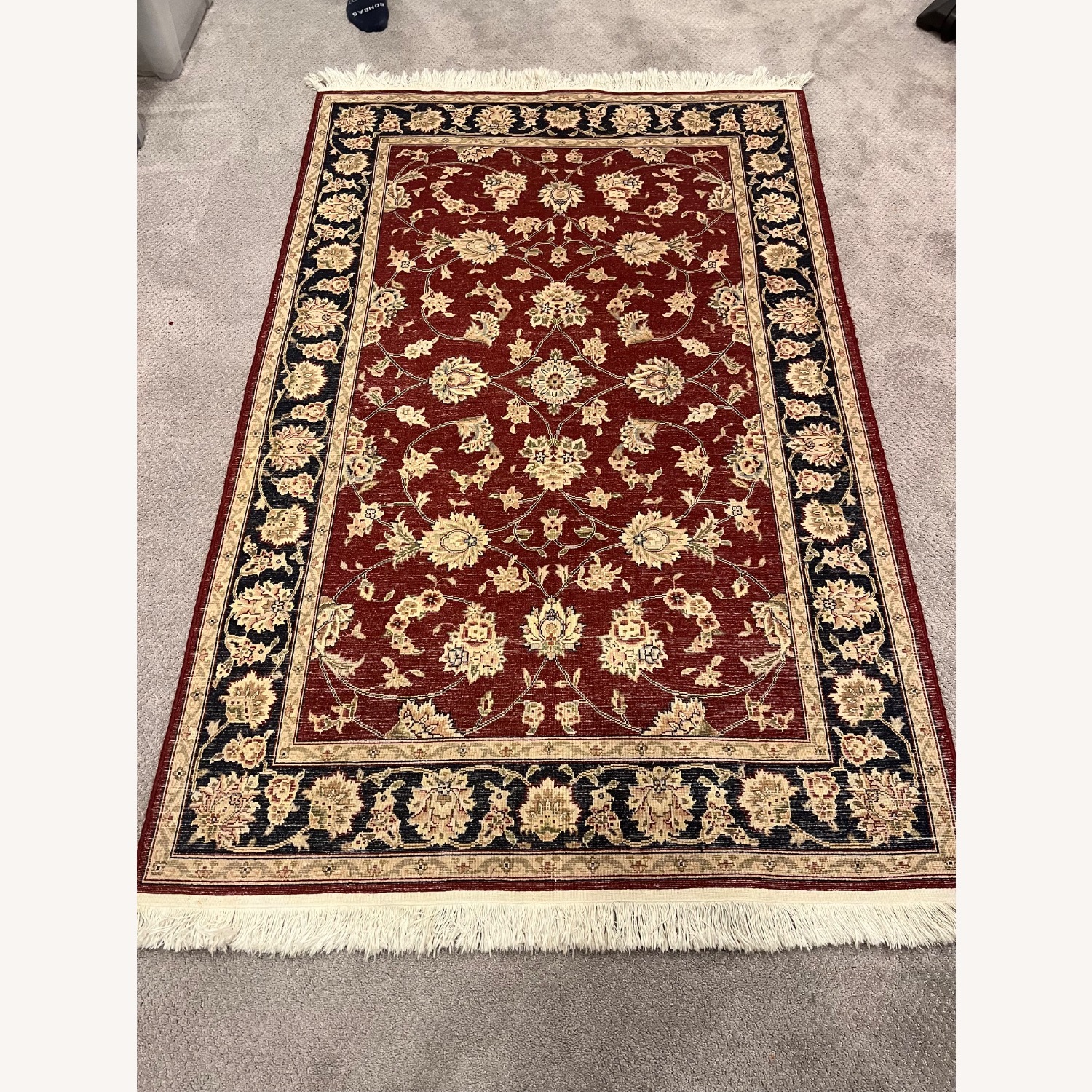Tan Red Rugs Red, Tan and Black Rug - AptDeco