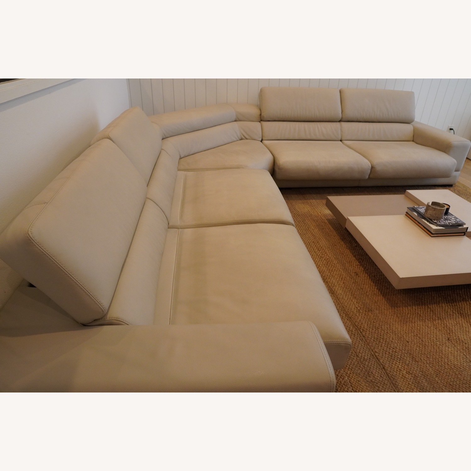 Roche Bobois Ultramobile Leather Couch - image-7