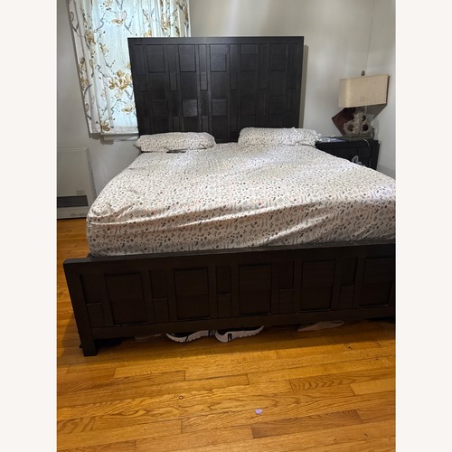 Used Raymour & Flanigan Queen Bed for sale on AptDeco