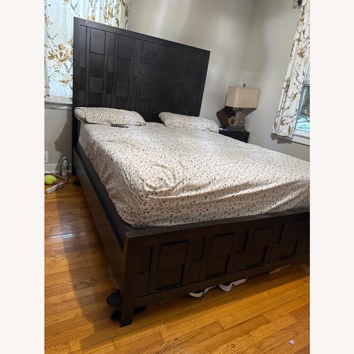 Used Raymour & Flanigan Queen Bed for sale on AptDeco
