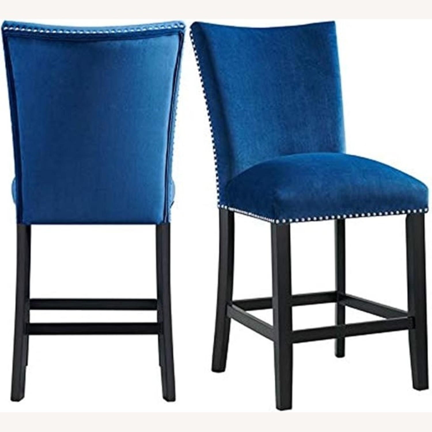 Royal Blue High Bar Chairs - image-4