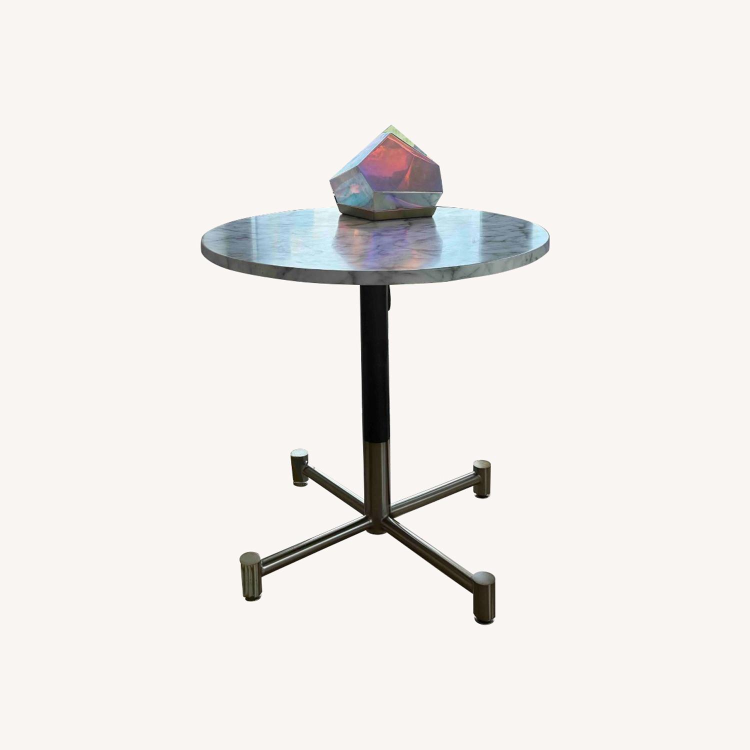 West Elm Branch Restaurant Round Dining Table - Marble - image-0