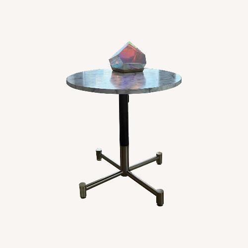 Used West Elm Branch Restaurant Round Dining Table - Marble for sale on AptDeco