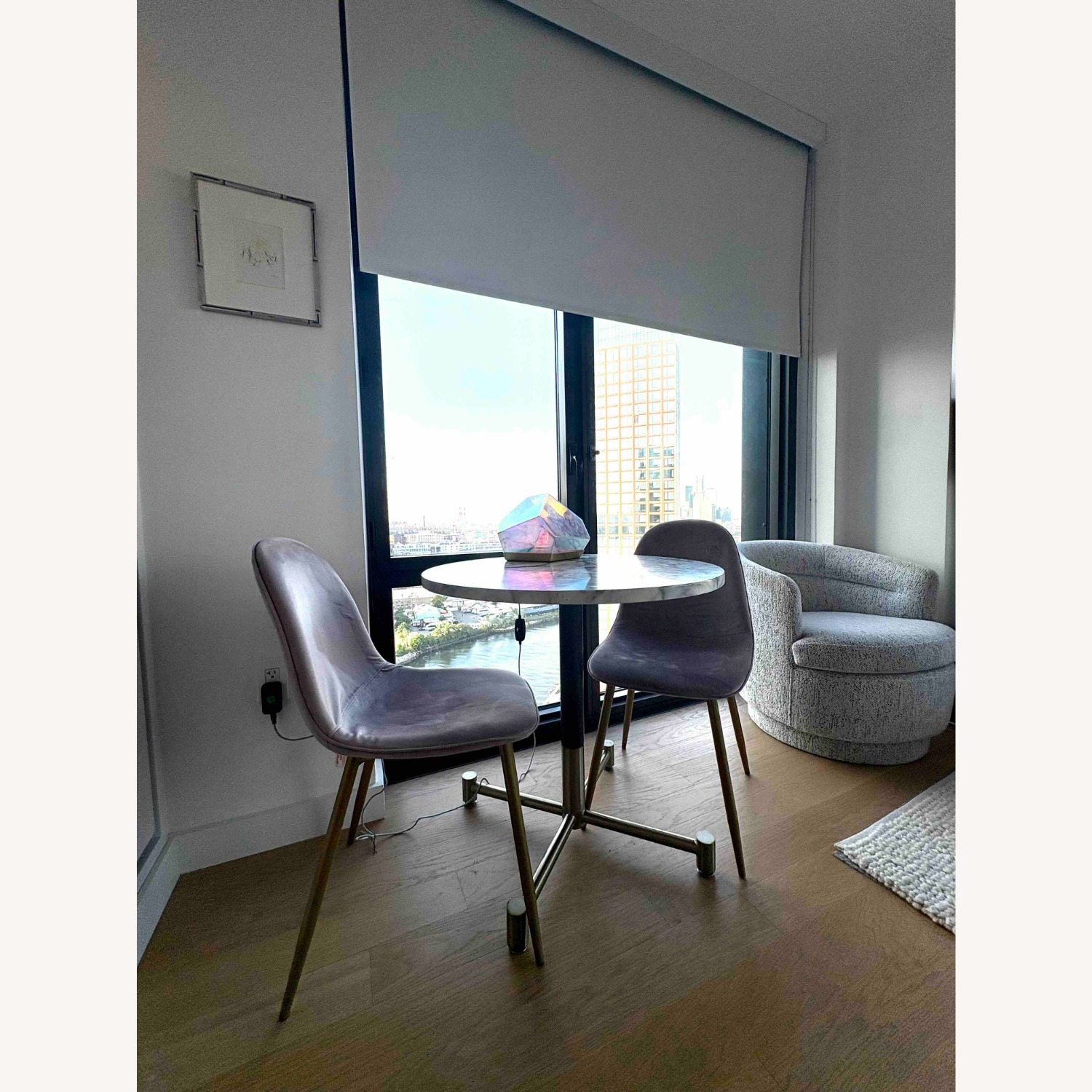 West Elm Branch Restaurant Round Dining Table - Marble - image-2