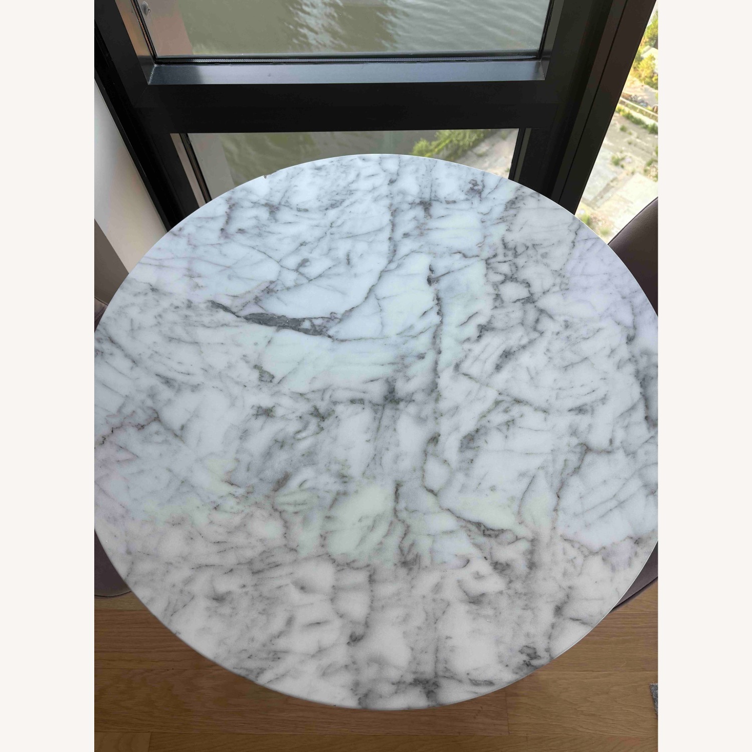 West Elm Branch Restaurant Round Dining Table - Marble - image-3
