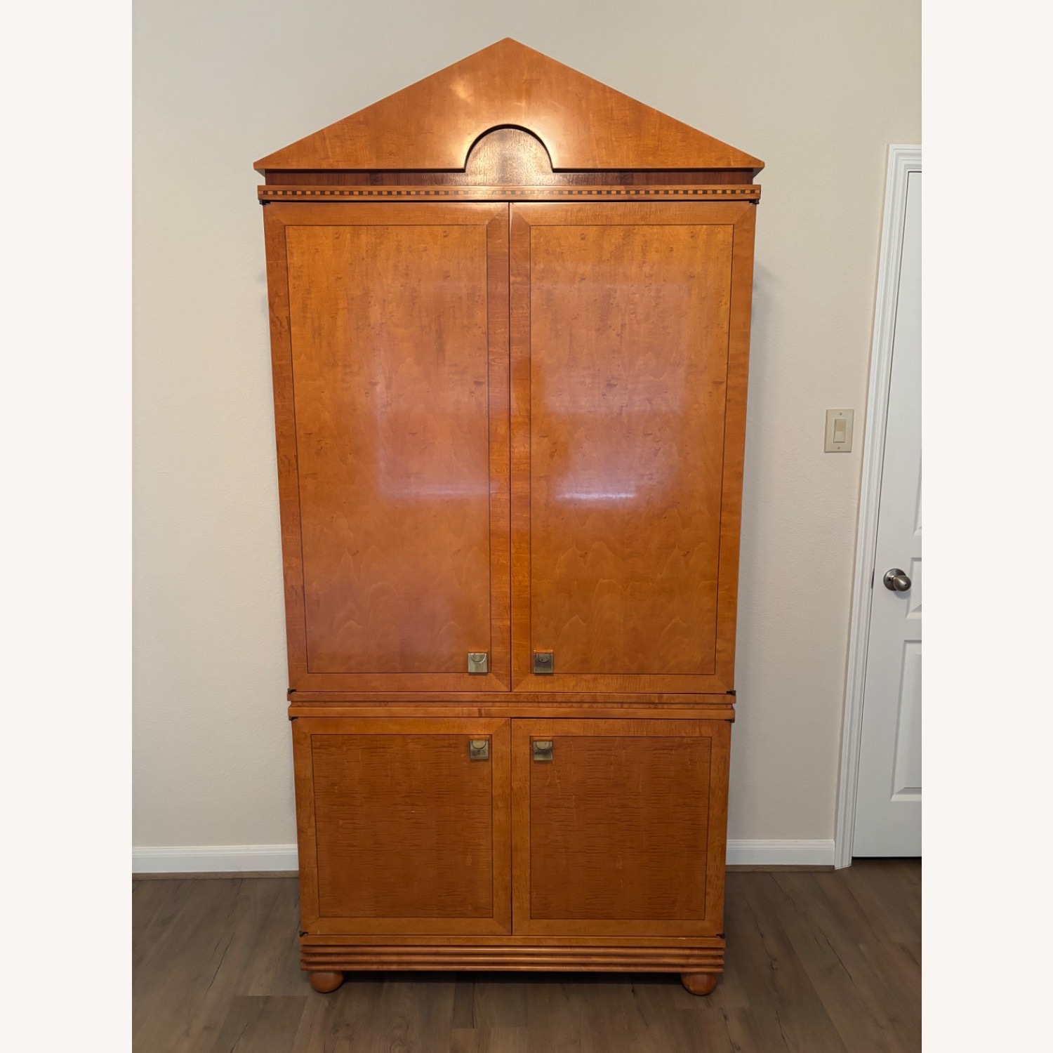 Hickory White Armoire from Genesis Collection - image-1