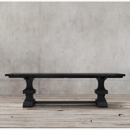 Used Restoraion Hardware Reclaimed Russian Oak Baluster Rectangular Dining Table for sale on AptDeco